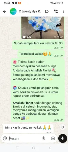 Testimonial Standing Flower neglawangi